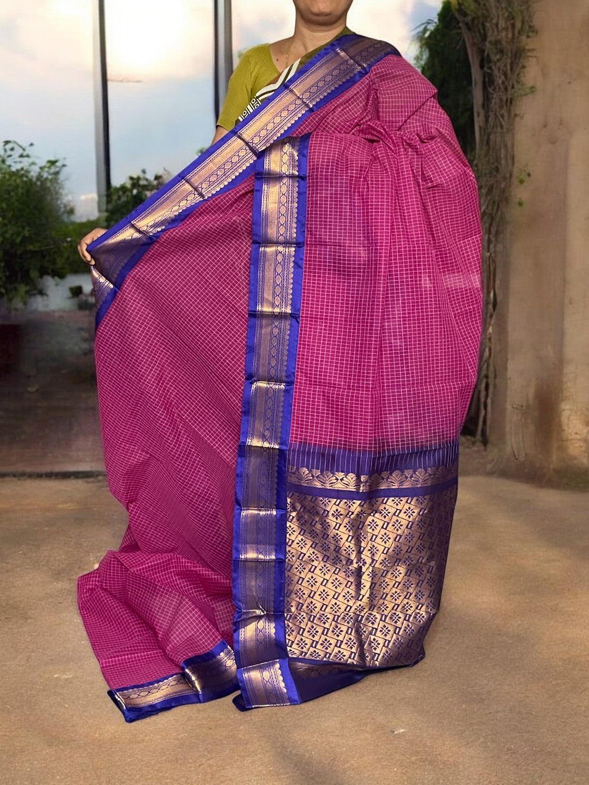 PURE GADWAL COTTON SARI