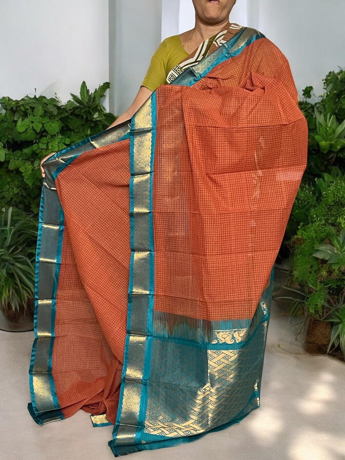 PURE GADWAL COTTON SARI