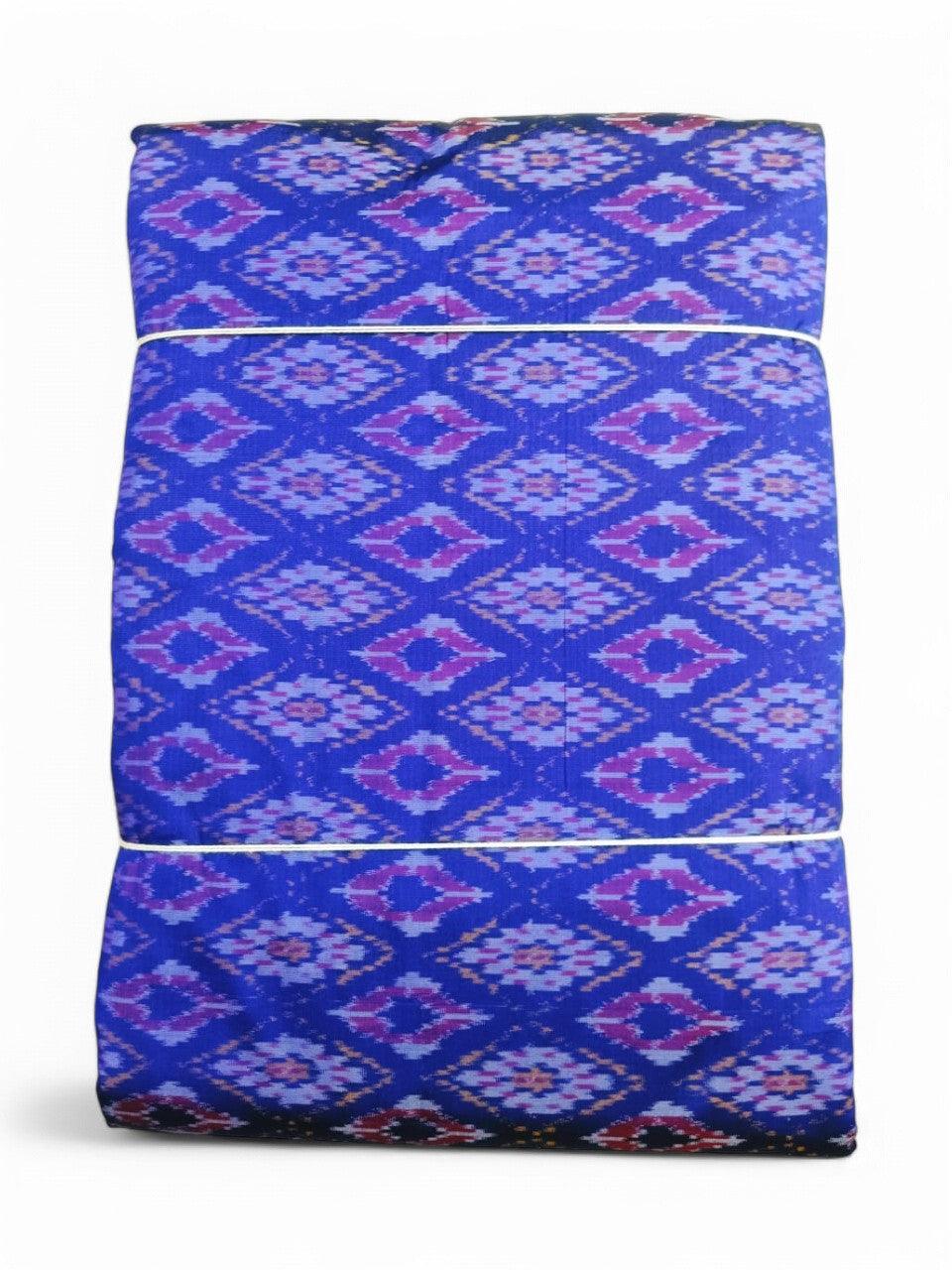 IKAT SILK FABRIC BLUE COLOR ONLINE