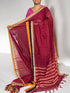 PURE NARAYANPET COTTON RED SARI - pochampallysarees.com