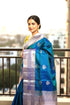 Rama Green Color Designer Kanchi Pure Soft Silk Saree - pochampallysarees.com