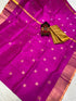 Pure Uppada Silver Coin Buta Saree - pochampallysarees.com