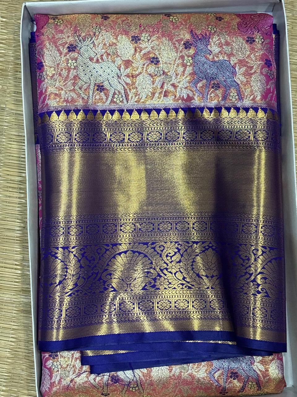 Semi Kanchi Silk Saree