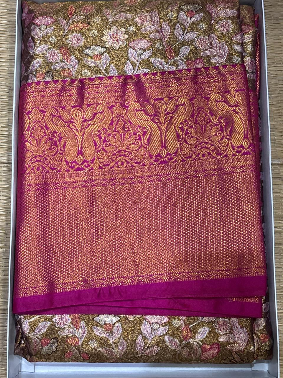 Semi Kanchi Silk Saree