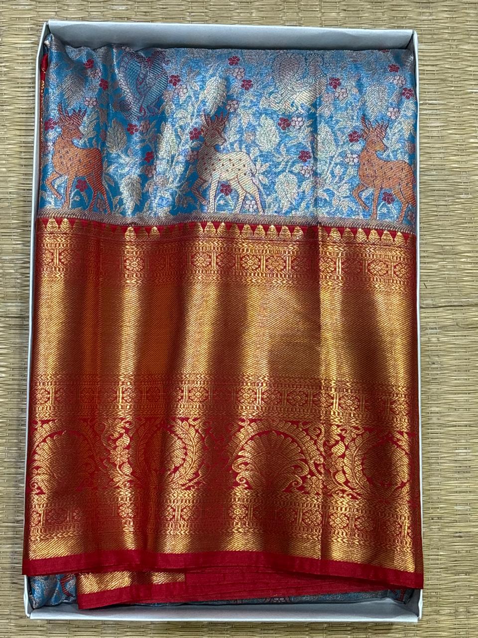 Semi Kanchi Silk Saree