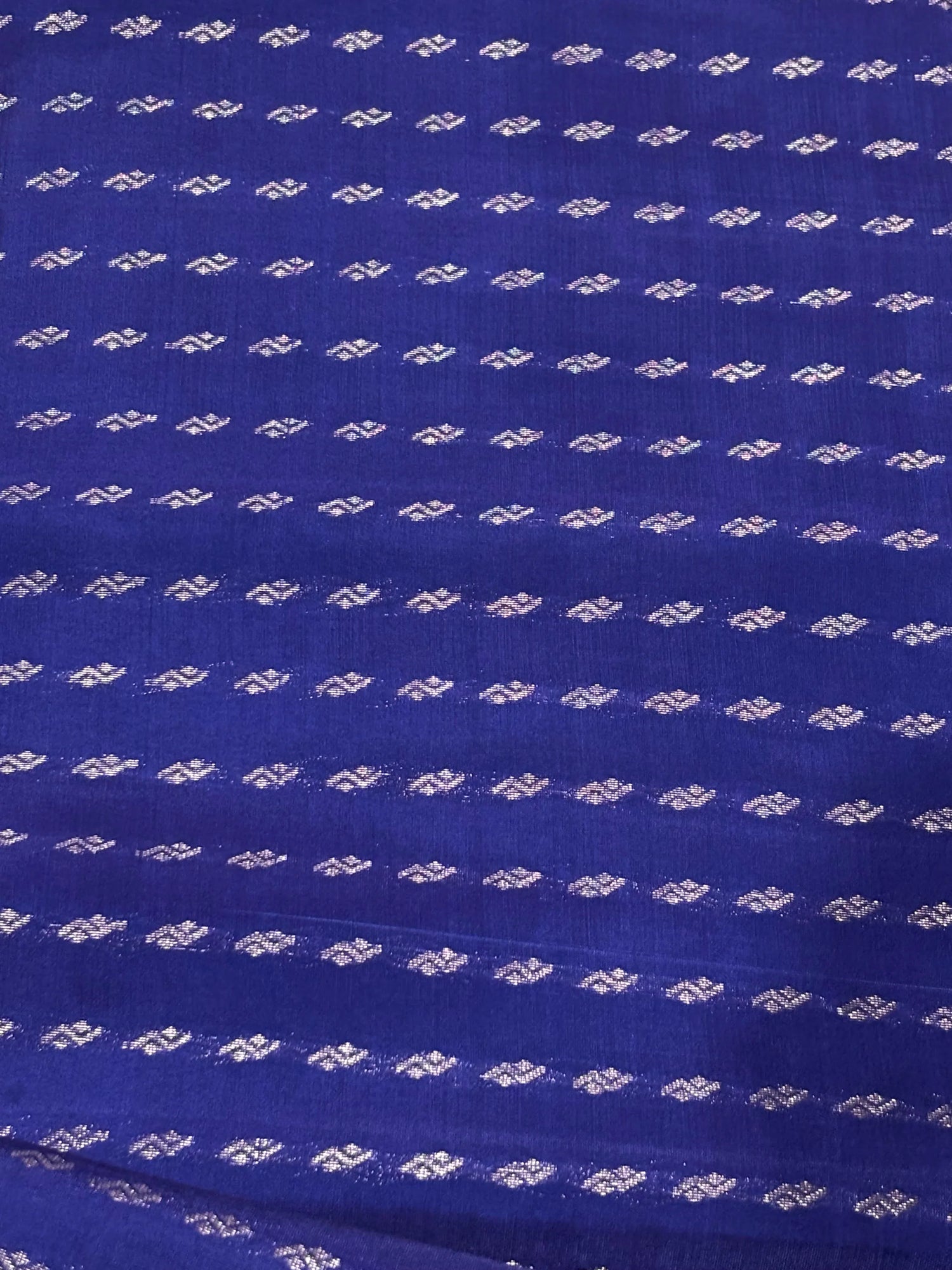 PURE SOFT SILK SAREE BLUE AND PURPLE WITH ALLOVER BUTTI DESIGN WEAVES IN BORDER AND PALLU TISSUE STYLE - pochampallysarees.com