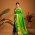 Uppada Silk Langa voni Blue Green Sari - pochampallysarees.com