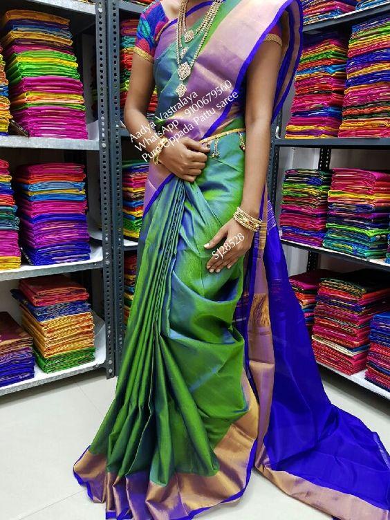 Pink Uppada Butta Pure Silk Saree - pochampallysarees.com