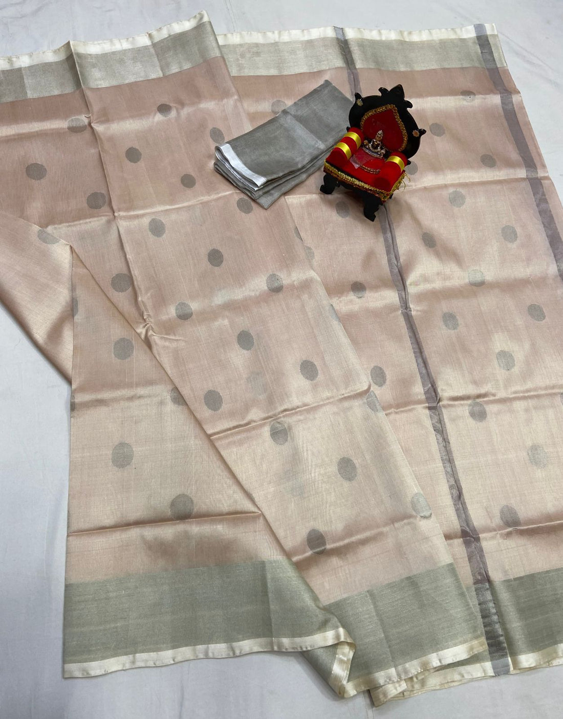 UPPADA PATTU SILVER BORDER SAREE