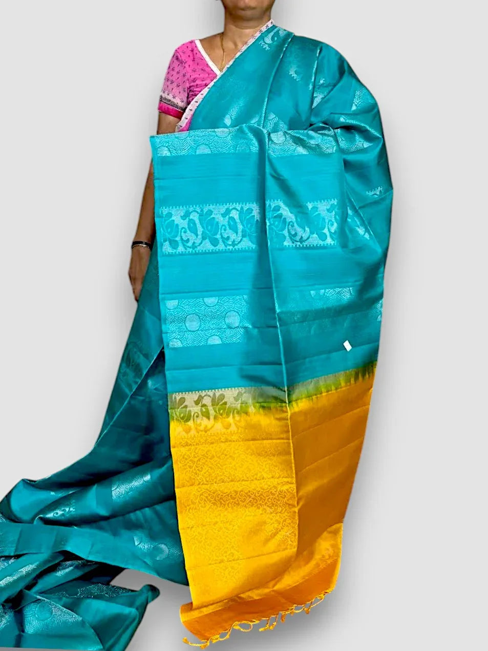 Ananda Blue Soft Silk Saree - pochampallysarees.com