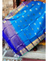 ANANDA BLUE WITH BLUE COLOR KANCHI PATTU DUPTTA-K13 - pochampallysarees.com