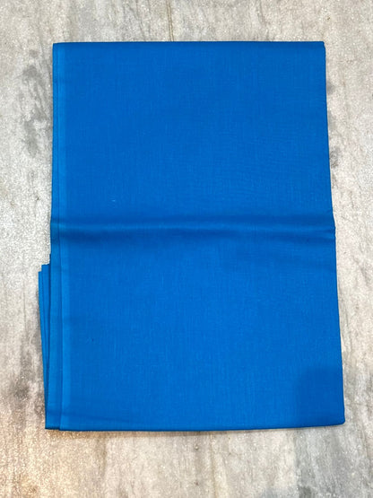 DOUBLE IKAT BLUE AND BROWN COLOR DRESS MATERIALS-B47