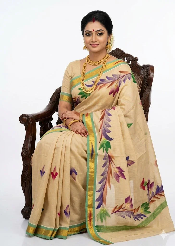 Mangalagiri Cotton Sarees Online – Authentic Handloom Elegance - pochampallysarees.com