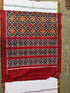 Traditional Red & Black Patola Ikat Handloom Saree | Authentic Ethnic Wear - pochampallysarees.com