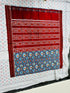 Handwoven Red & Blue Double Ikkat Silk Patola Style Silk Saree | Traditional Ikat Weave - pochampallysarees.com