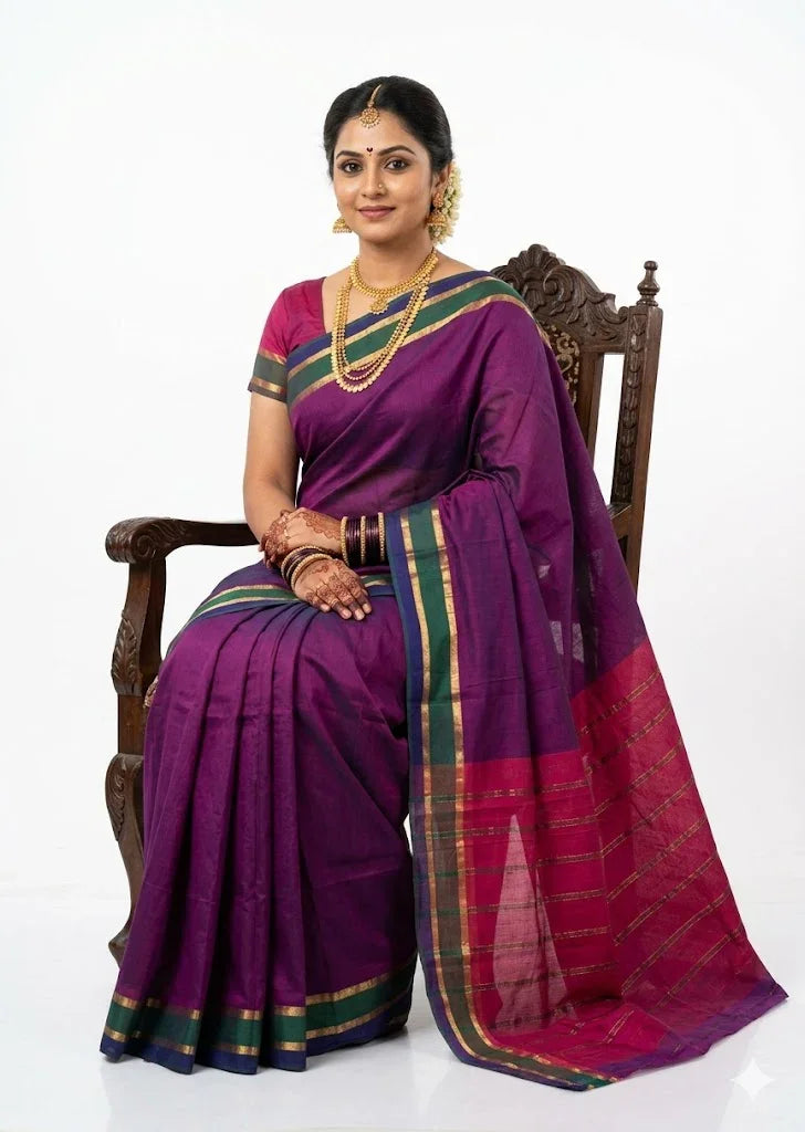 Mangalagiri Cotton Sarees Online – Authentic Handloom Elegance - pochampallysarees.com