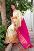 Cream Uppada Silks - pochampallysarees.com