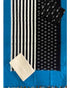 DOUBLE IKAT BLACK WITH ANANDA BLUE COLOR DRESS MATERIAL-B22 - pochampallysarees.com