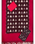 DOUBLE IKAT COTTON BLACK WITH RED COLOR DRESS MATERIAL -C31 - pochampallysarees.com