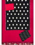 DOUBLE IKAT COTTON BLACK WITH RED COLOR DRESS MATERIAL - C39 - pochampallysarees.com