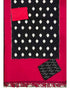 DOUBLE IKKAT BLACK WITH RED COLOR DRESS MATERIAL-C38 - pochampallysarees.com
