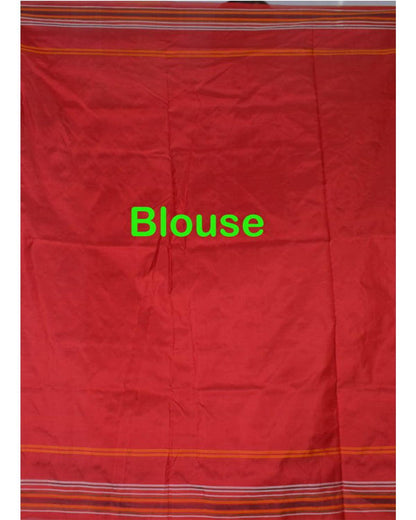 DOUBLE IKKAT TRADITIONAL WHITE NARIKUNJ SAREE - pochampallysarees.com
