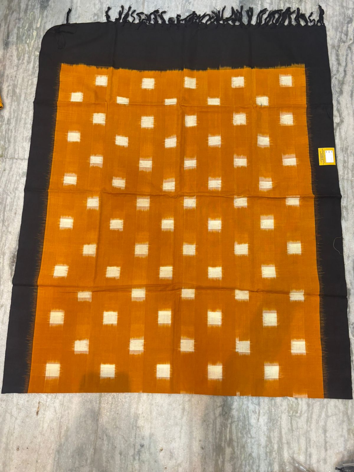 POCHAMPALLY IKAT YELLOW WITH BLACK COLOR SUITE -C32
