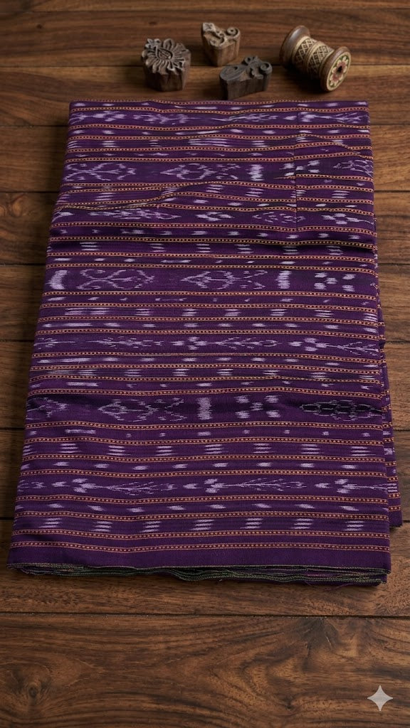 Authentic Handwoven Sambalpuri Ikat Cotton Fabric