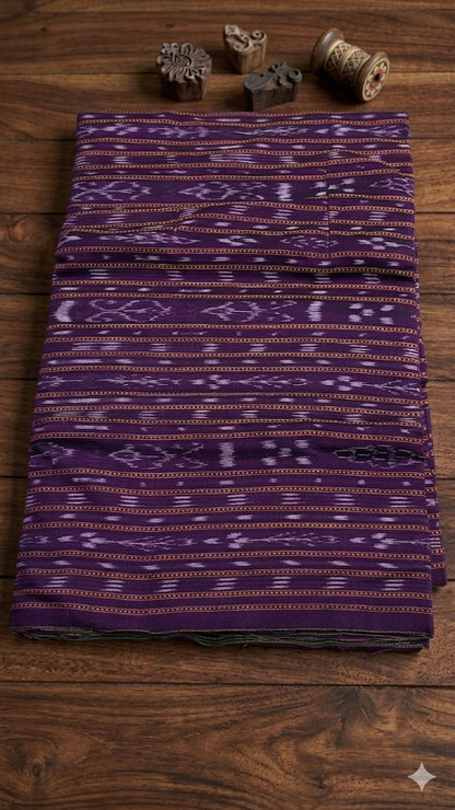 Authentic Handwoven Sambalpuri Ikat Cotton Fabric