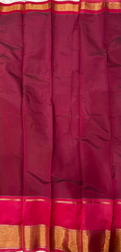 Elegant Green &amp; Red Kuppadam Pattu Saree