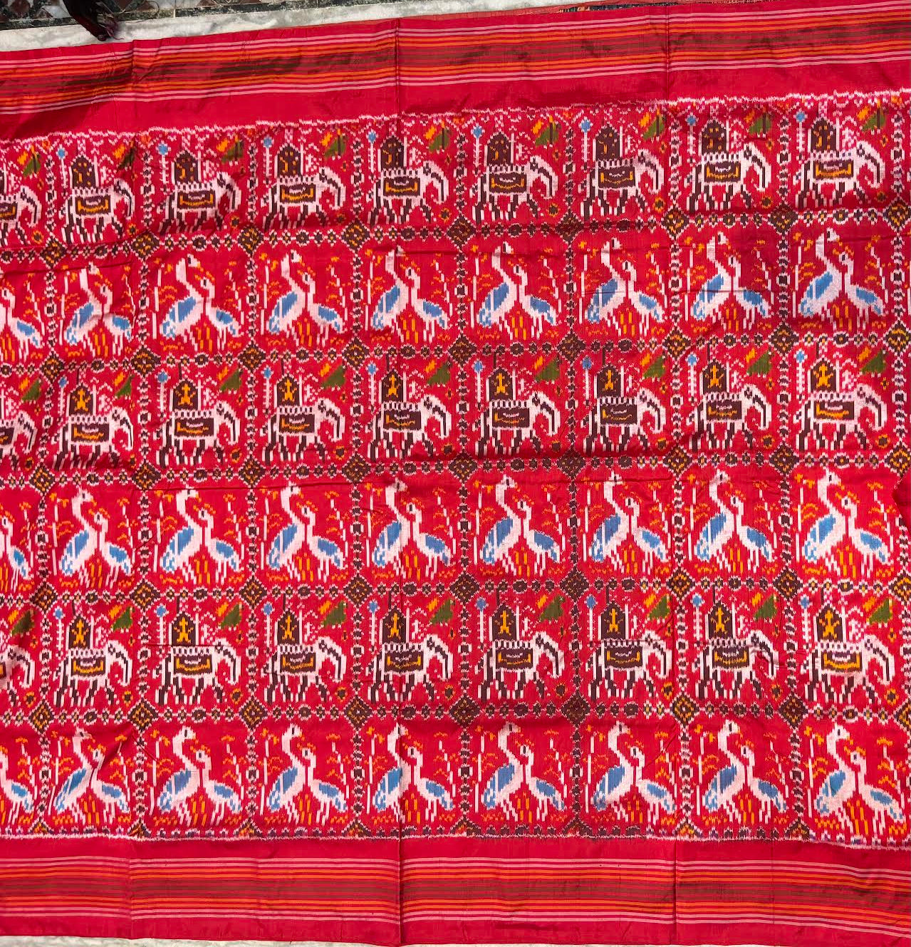 Pure Handloom Ikkat Patola Silk Saree | Pochampally Silk Sarees
