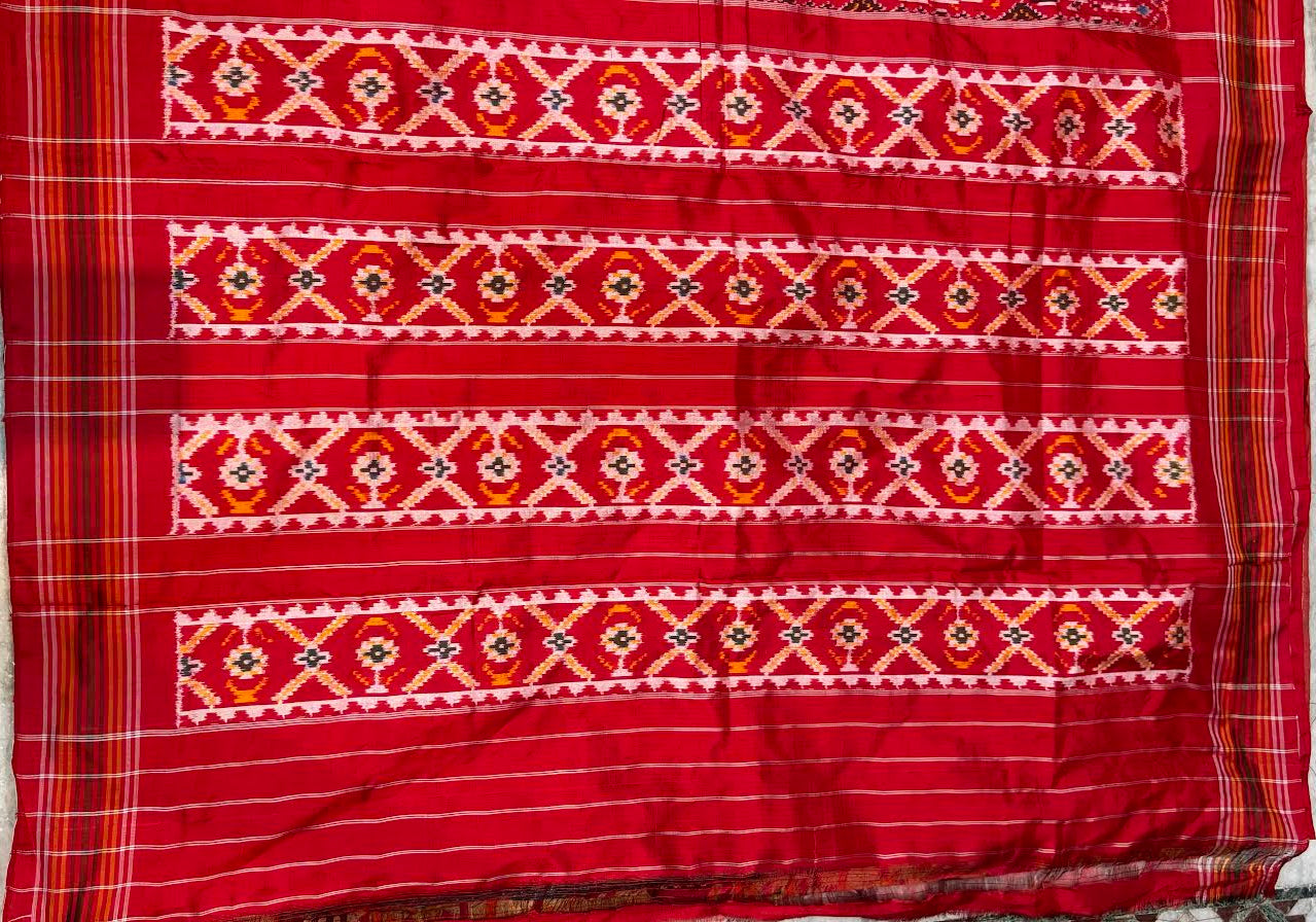 Pure Handloom Ikkat Patola Silk Saree | Pochampally Silk Sarees