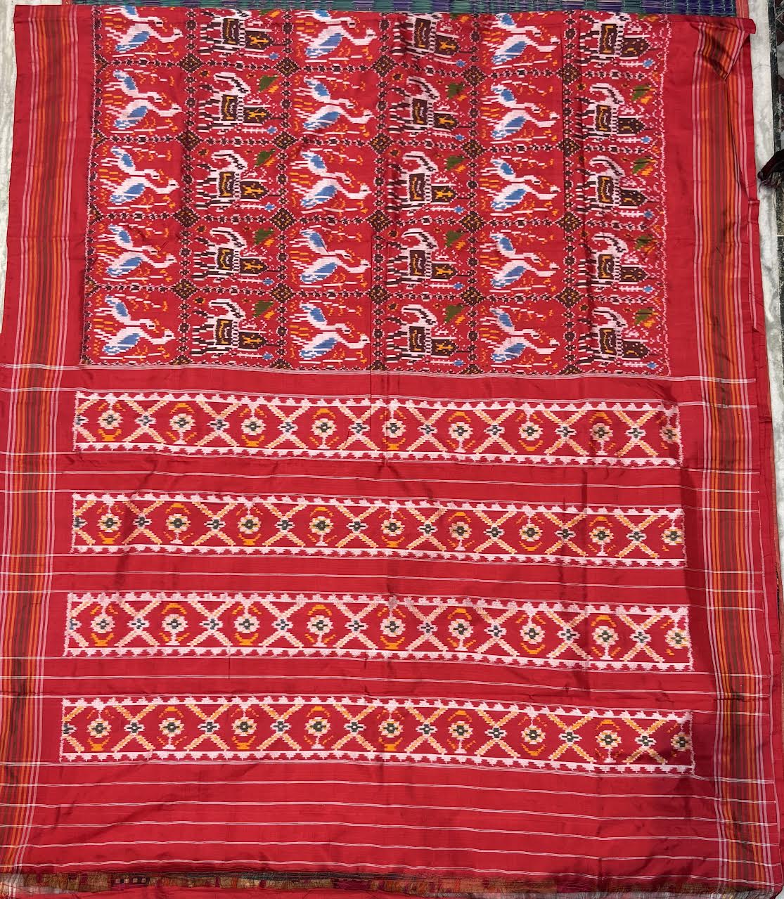 Pure Handloom Ikkat Patola Silk Saree | Pochampally Silk Sarees