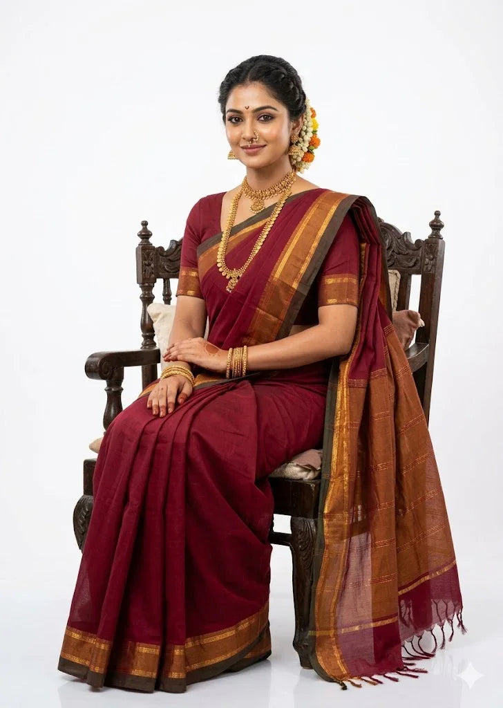 Mangalagiri Cotton Sarees Online – Authentic Handloom Elegance - pochampallysarees.com