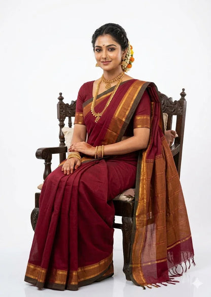 Mangalagiri Cotton Sarees Online – Authentic Handloom Elegance - pochampallysarees.com