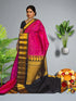 GADWAL PURE SILK HANDLOOM SAREE PINK - pochampallysarees.com