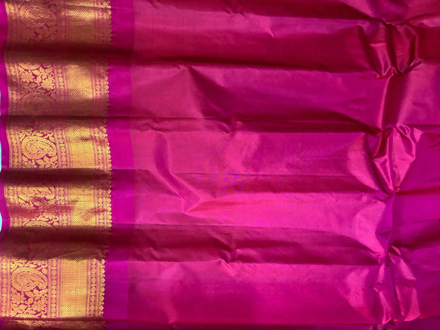 GADWAL SILK SARI Ananda Rama Green - pochampallysarees.com