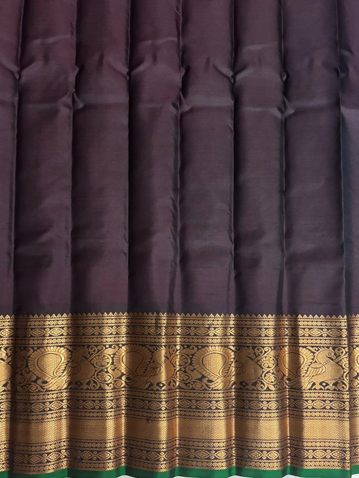 GADWAL SILK SARI ANANDABLUE - pochampallysarees.com