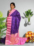 GADWAL SILK SARI LAVENDER - pochampallysarees.com