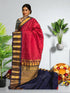 GADWAL SILK SARI RED - pochampallysarees.com