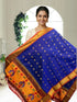 Pure Gadwal Silk Dupatta | Purple & Lime Green Handloom | Silk Mark Certified - pochampallysarees.com
