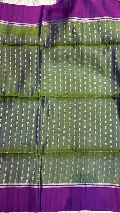 Elegant Soft Silk Saree with Rich Zari Border - pochampallysarees.com
