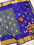 Gray Uppada Butta Silk Saree - pochampallysarees.com
