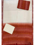 IKAT COTTON WHITE AND RED COLOR DRESS MATERIAL-A14 - pochampallysarees.com