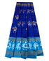 IKAT MIDDLE SIZE BLUE WITH ANANDA COLOR LEHENGA - pochampallysarees.com