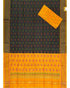 IKAT SICO BLACK WITH YELLOW COLOR DRESS MATERIAL-11 - pochampallysarees.com