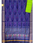 IKAT SICO BLUE WITH GREEN COLOR DRESS MATERIAL-14 - pochampallysarees.com