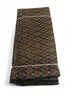 IKAT SILK FABRIC BLACK COLOR ONLINE - pochampallysarees.com