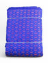 IKAT SILK FABRIC BLUE COLOR ONLINE - pochampallysarees.com