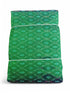 IKAT SILK FABRIC GREEN COLOR ONLINE - pochampallysarees.com